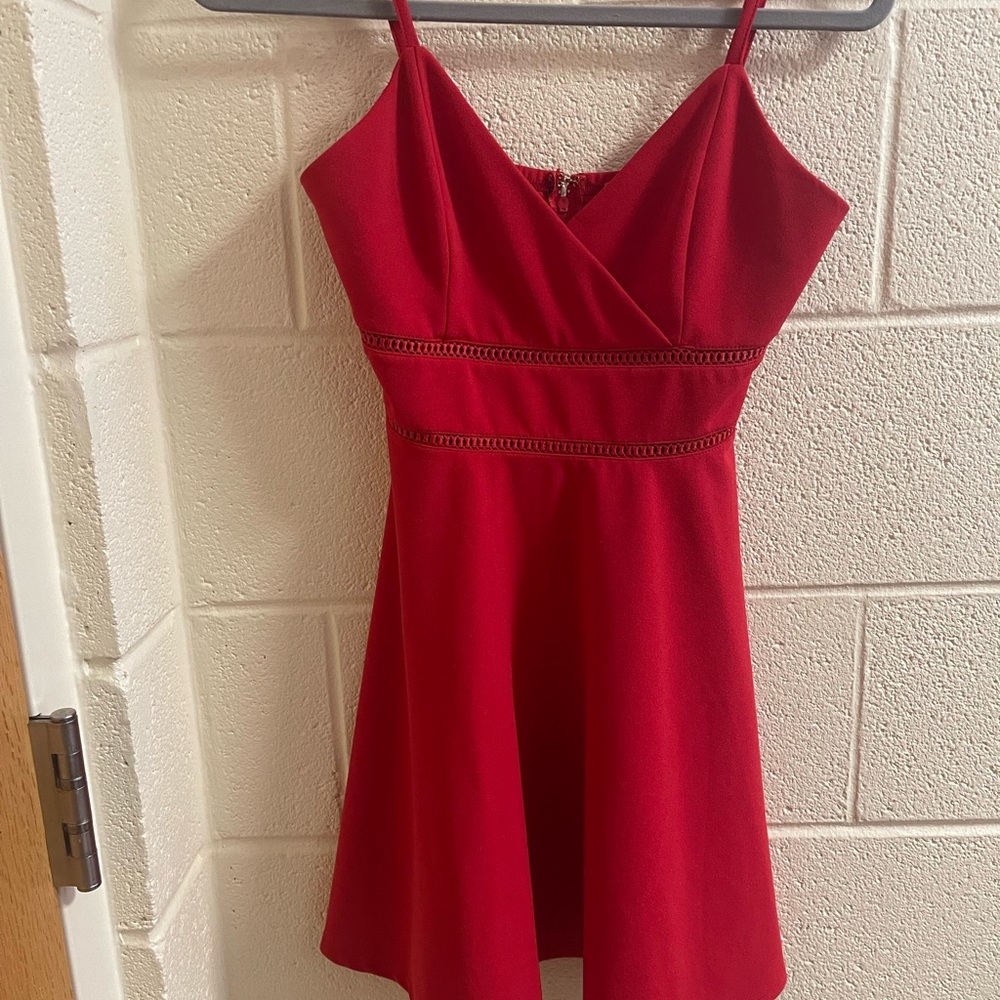 Red altar’d state dress